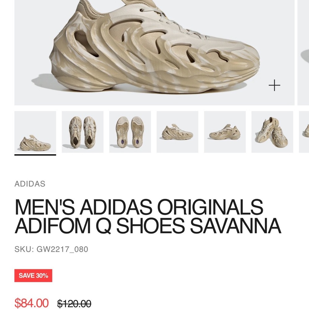 adidas Originals Adifom Q Shoes in Tan